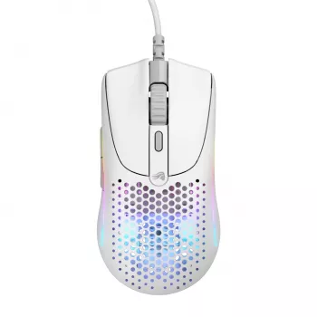 Glorious Gaming pelė Model O 2 Mini - matinė balta, dešinei rankai, optinė, USB Type-A, 26000 DPI, balta