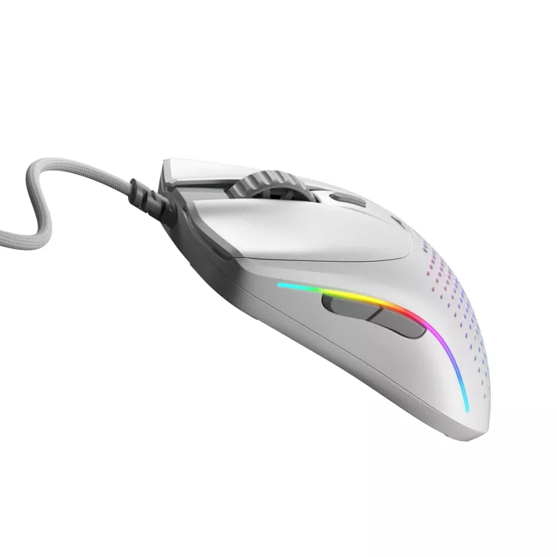 Glorious Gaming pelė Model O 2 Mini - matinė balta, dešinei rankai, optinė, USB Type-A, 26000 DPI, balta