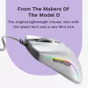 Glorious Gaming pelė Model O 2 Mini - matinė balta, dešinei rankai, optinė, USB Type-A, 26000 DPI, balta