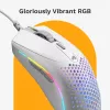 Glorious Gaming pelė Model O 2 Mini - matinė balta, dešinei rankai, optinė, USB Type-A, 26000 DPI, balta