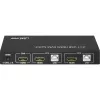 InLine 2x1 HDMI KVM jungiklis, HDMI 4K2K, USB 2.0 šakotuvas, su garsu