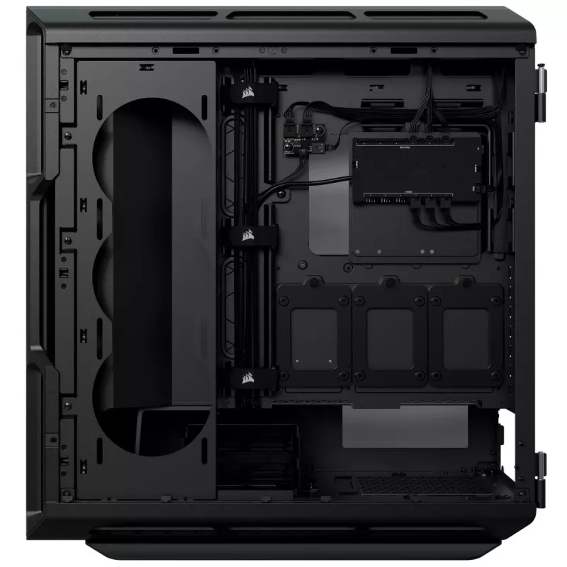 CORSAIR Icue 5000t Vidutinis Bokštas ATX Kompiuterio Dėklas RGB Grūdintas Stiklas Juodas