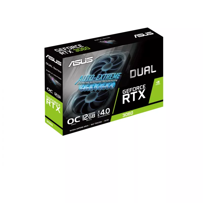 ASUS Dual GeForce RTX 3060 O12G V2 12 GB GDDR6 vaizdo plokštė