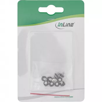 InLine 77784M Varžtų rinkinys pagrindinei plokštei su guminėmis tarpinėmis, metrinis, M3x5mm, 10 vnt.