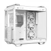 PC korpusas ASUS TUF GAMING GT502 Horizon TG ARGB Baltas — Midži bokštas, ATX, grūdintas stiklas, 4×3,5 colio lizdai, maks. GPU 400 mm