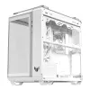 PC korpusas ASUS TUF GAMING GT502 Horizon TG ARGB Baltas — Midži bokštas, ATX, grūdintas stiklas, 4×3,5 colio lizdai, maks. GPU 400 mm