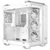 PC korpusas ASUS TUF GAMING GT502 Horizon TG ARGB Baltas — Midži bokštas, ATX, grūdintas stiklas, 4×3,5 colio lizdai, maks. GPU 400 mm