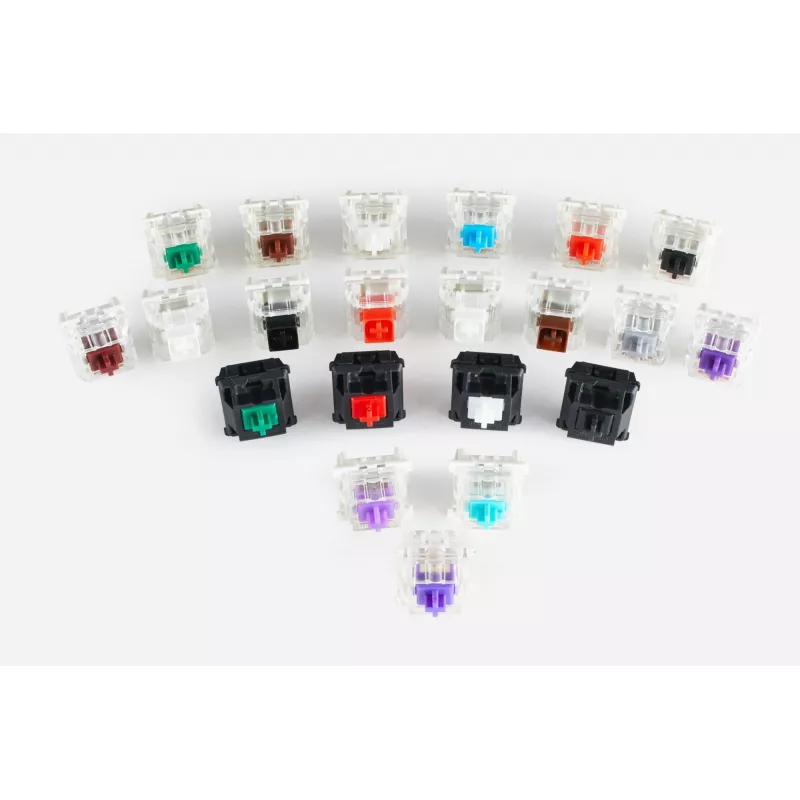 Glorious Gaming Gateron Black Switches - tylūs linijiniai jungikliai, juodi, 120 vnt.