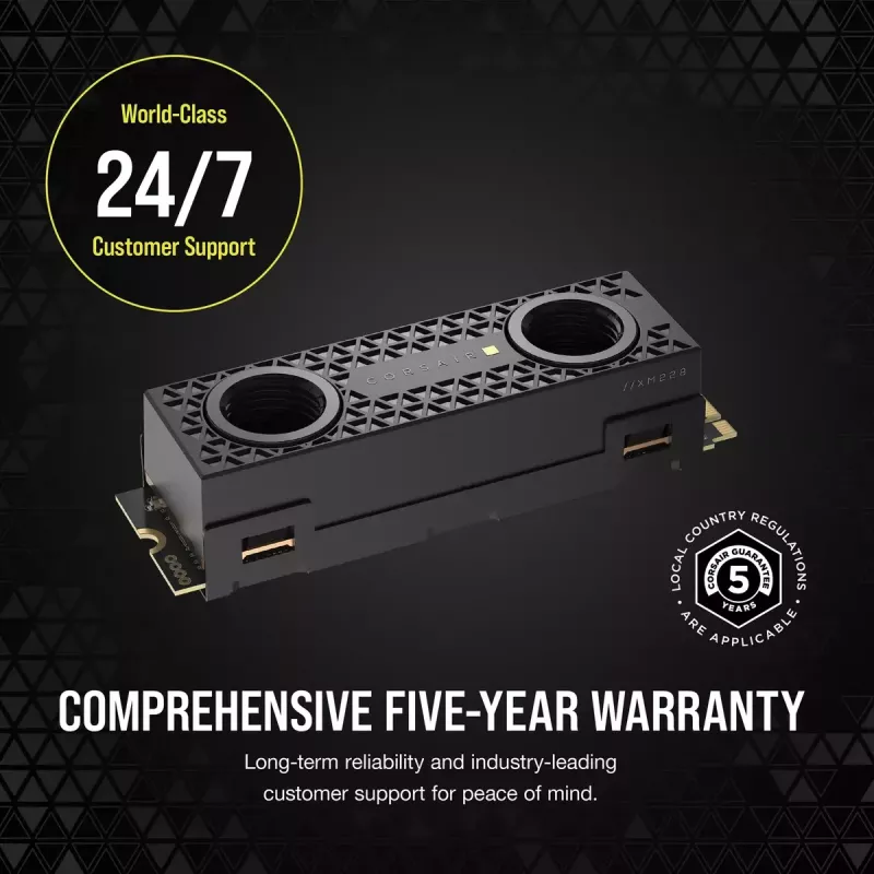Corsair MP700 PRO Hydro X 2 TB M.2 PCIe 5.0 NVMe SSD su vandens bloku