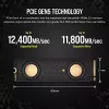 Corsair MP700 PRO Hydro X 2 TB M.2 PCIe 5.0 NVMe SSD su vandens bloku