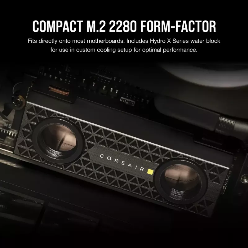 Corsair MP700 PRO Hydro X 2 TB M.2 PCIe 5.0 NVMe SSD su vandens bloku