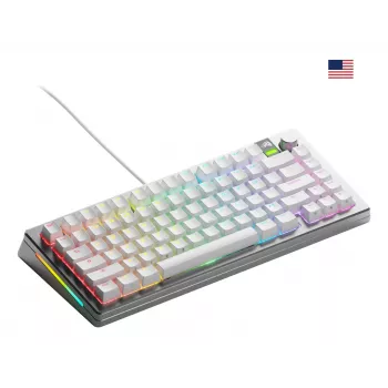 Mechaninė žaidimų klaviatūra GLORIOUS GMMK 3 PRO 75% Wired USB QWERTY RGB Sidabrinė (US)