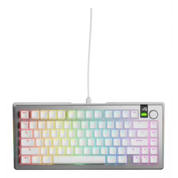 Mechaninė žaidimų klaviatūra GLORIOUS GMMK 3 PRO 75% Wired USB QWERTY RGB Sidabrinė (US)