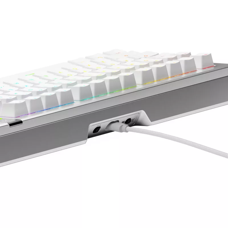 Mechaninė žaidimų klaviatūra GLORIOUS GMMK 3 PRO 75% Wired USB QWERTY RGB Sidabrinė (US)