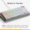 Mechaninė žaidimų klaviatūra GLORIOUS GMMK 3 PRO 75% Wired USB QWERTY RGB Sidabrinė (US)