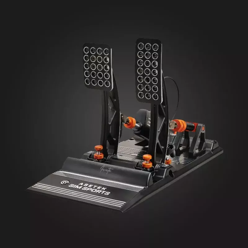 Pedalai Asetek Invicta 40-010-0000001 žaidimų valdiklis USB raudonas žalias foninis apšvietimas