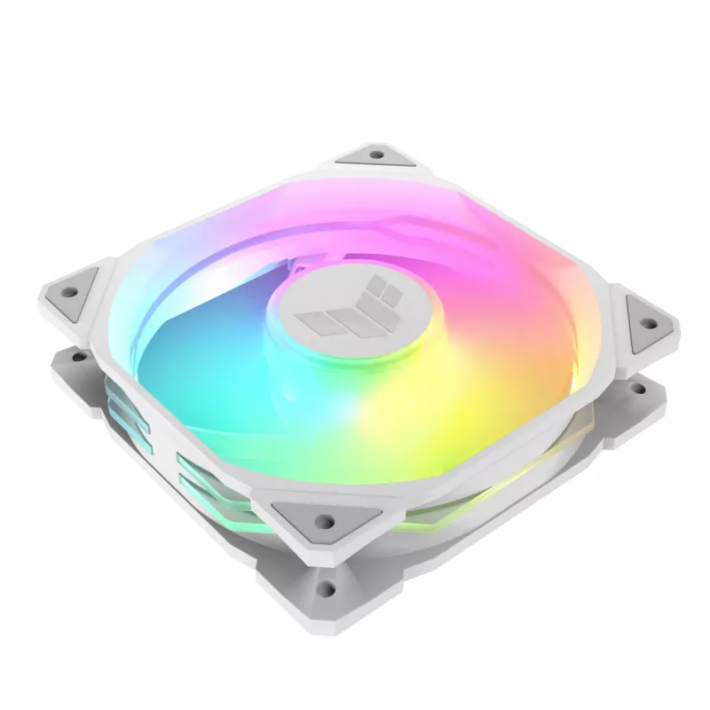 ASUS TUF GAMING TR120 ARGB 1 pakuotė Baltas Kompiuterio korpuso ventiliatorius 12 cm
