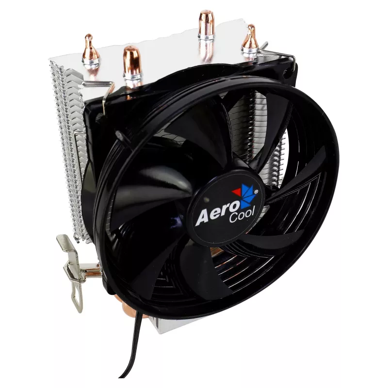 AEROCOOL VERKHO2 procesoriaus aušintuvas su 90 mm ventiliatoriumi, hidrauliniu guoliu, 800–2000 aps./min., 110 W TDP, daugializdis palaikymas (atidaryta pakuotė)