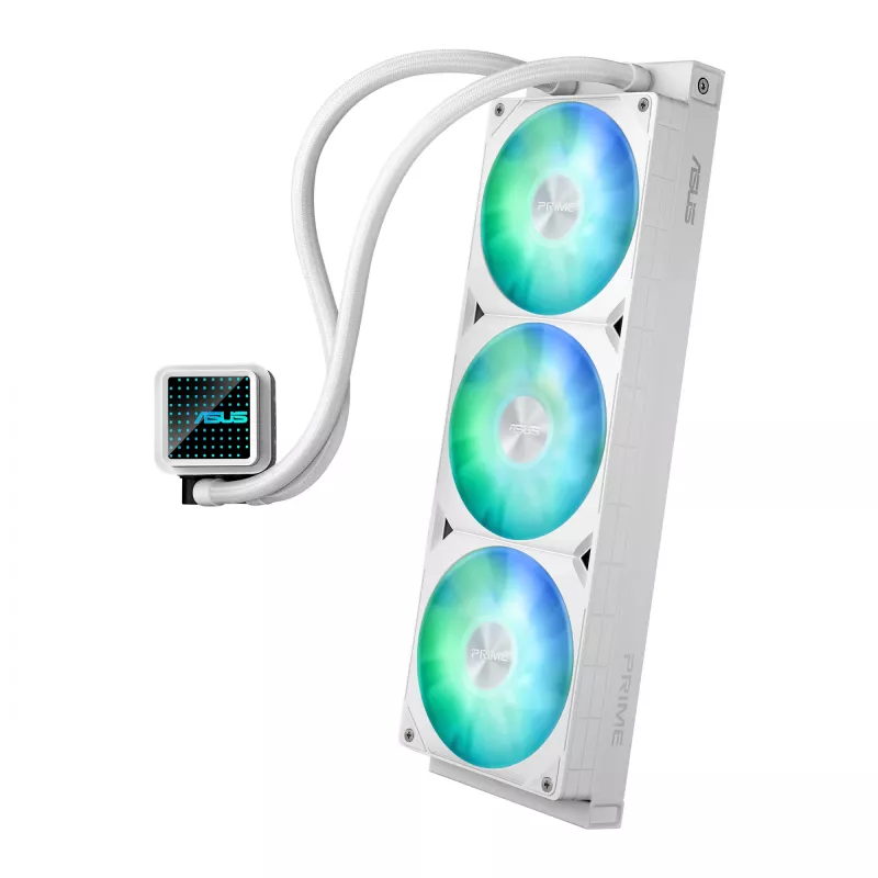 ASUS Prime LC 360 ARGB White Edition – vandens aušintuvas procesoriui, 360 mm, baltas