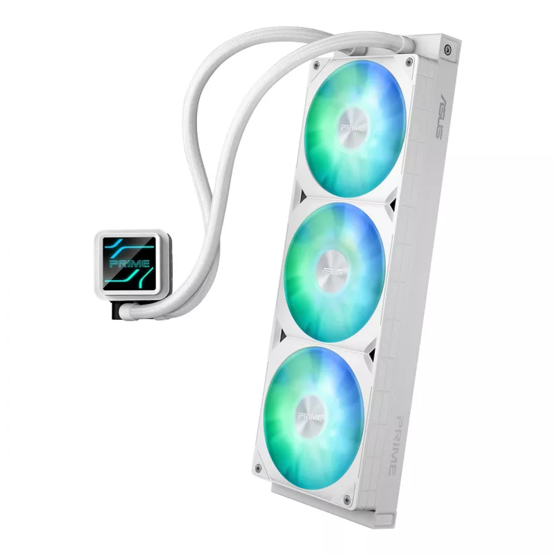 ASUS Prime LC 360 ARGB White Edition – vandens aušintuvas procesoriui, 360 mm, baltas