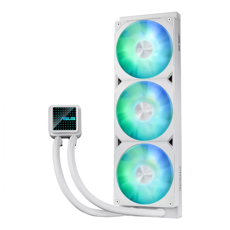 ASUS Prime LC 360 ARGB White Edition – vandens aušintuvas procesoriui, 360 mm, baltas