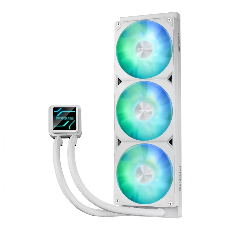 ASUS Prime LC 360 ARGB White Edition – vandens aušintuvas procesoriui, 360 mm, baltas