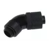 Alphacool 17072 jungtis 45° pasukama, G1/4, 13/10 mm, juoda