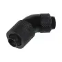 Alphacool 17072 jungtis 45° pasukama, G1/4, 13/10 mm, juoda