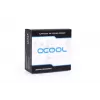 Alphacool 17594 žalvarinė 90° jungtis G1/4 inch moteriška į vyrišką, juoda, 19,7 mm plotis