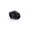Alphacool 17594 žalvarinė 90° jungtis G1/4 inch moteriška į vyrišką, juoda, 19,7 mm plotis