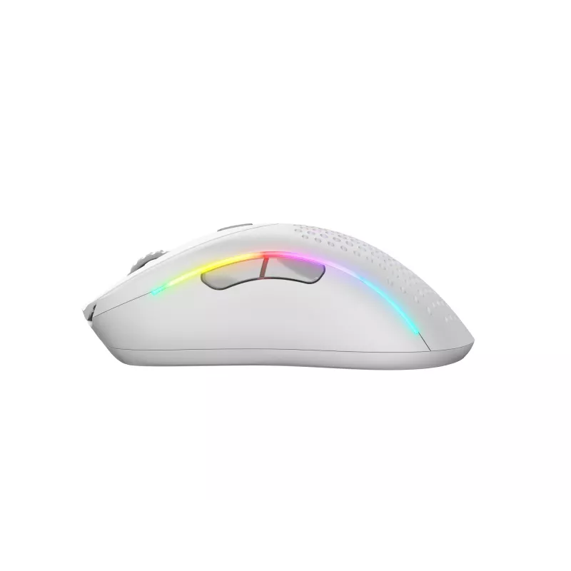 Glorious Gaming Model D 2 Wireless belaidė pelė, matinė balta, dešinei rankai