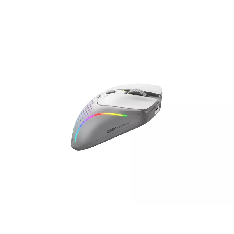 Glorious Gaming Model D 2 Wireless belaidė pelė, matinė balta, dešinei rankai
