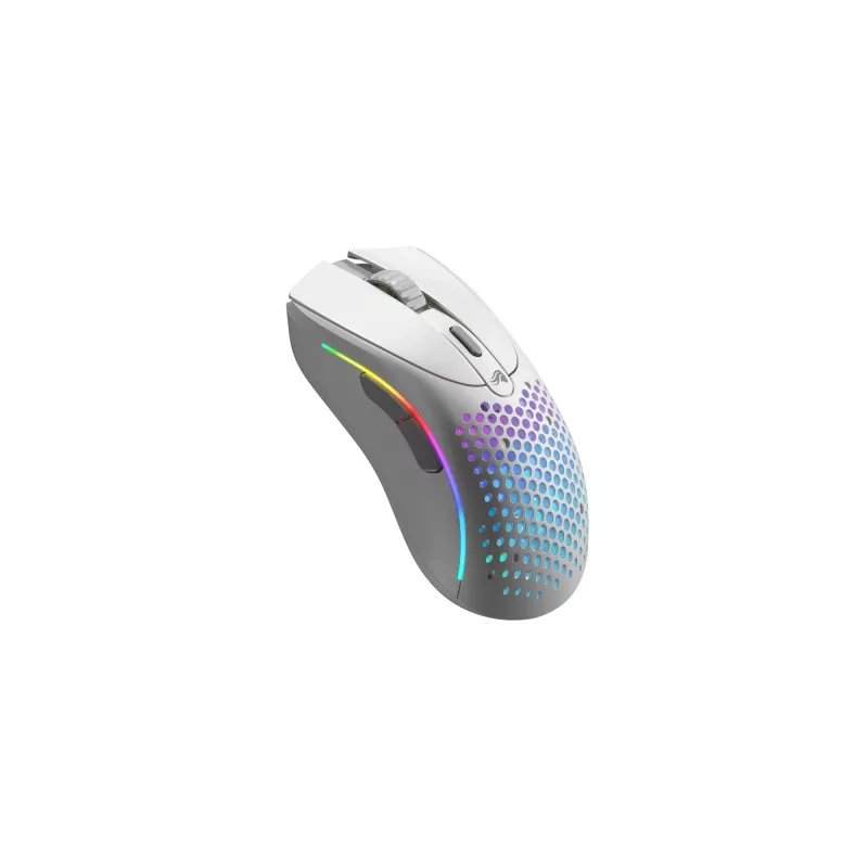 Glorious Gaming Model D 2 Wireless belaidė pelė, matinė balta, dešinei rankai