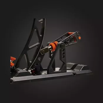 Asetek Gaming Pedals 40-010-0000002 – Pridedamas sankabos pedalas, laidinis, aliuminio/bronzos korpusas, juoda/oranžinė/balta