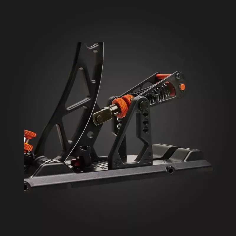 Asetek Gaming Pedals 40-010-0000002 – Pridedamas sankabos pedalas, laidinis, aliuminio/bronzos korpusas, juoda/oranžinė/balta