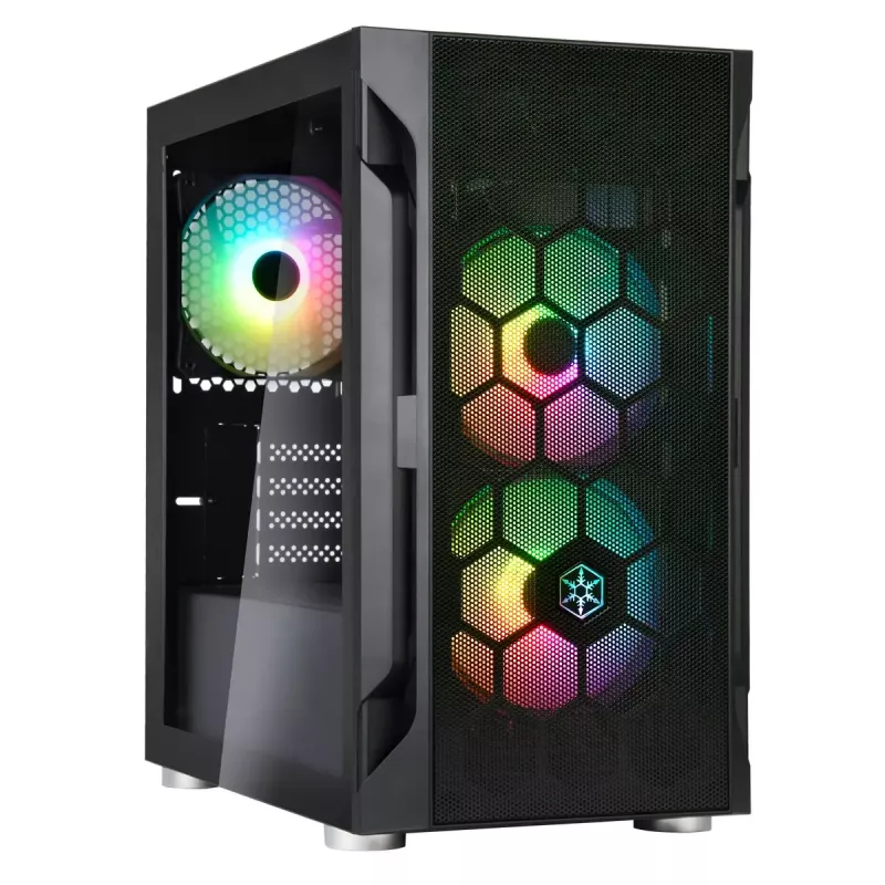 Korpusas Silverstone FARA H1M PRO Micro Tower juodas