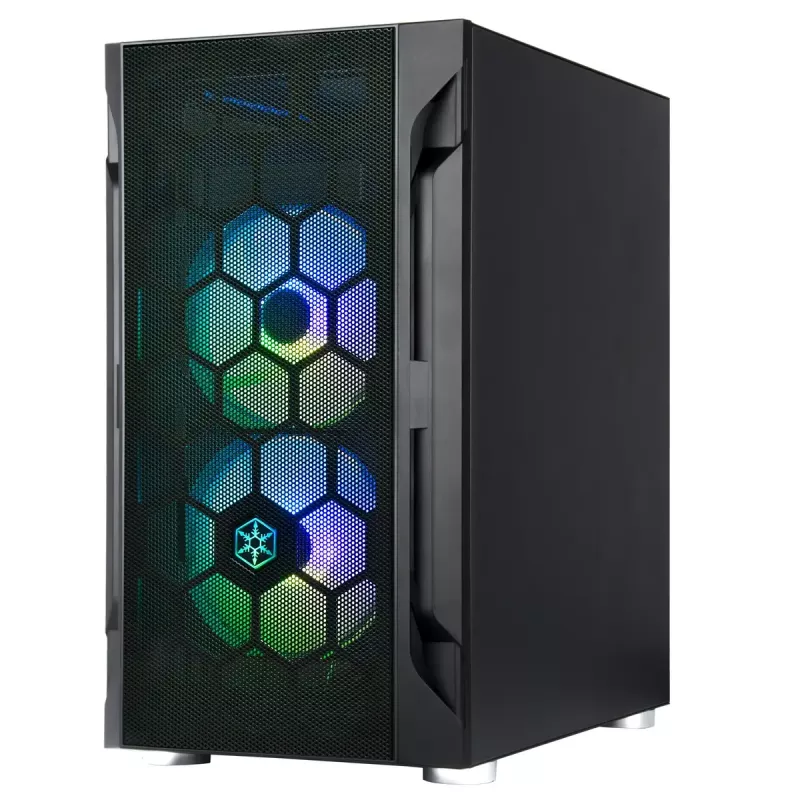 Korpusas Silverstone FARA H1M PRO Micro Tower juodas