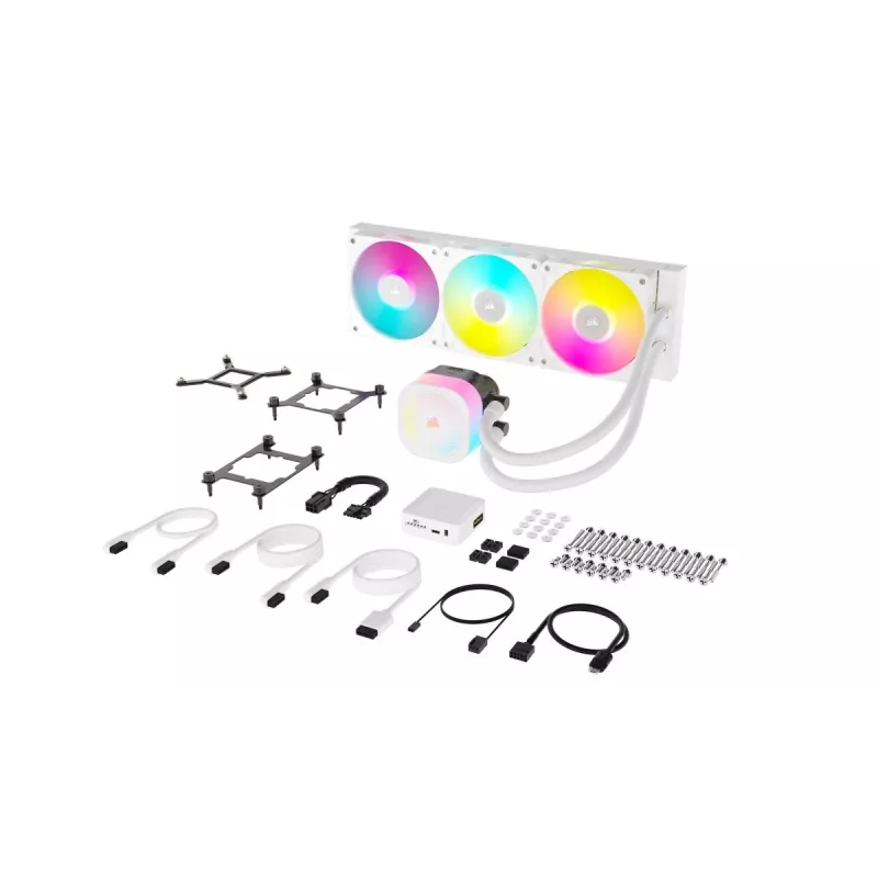 CORSAIR CPU aušintuvas - Icue Link Titan 360 Rx RGB skysčio aušintuvas - Baltas