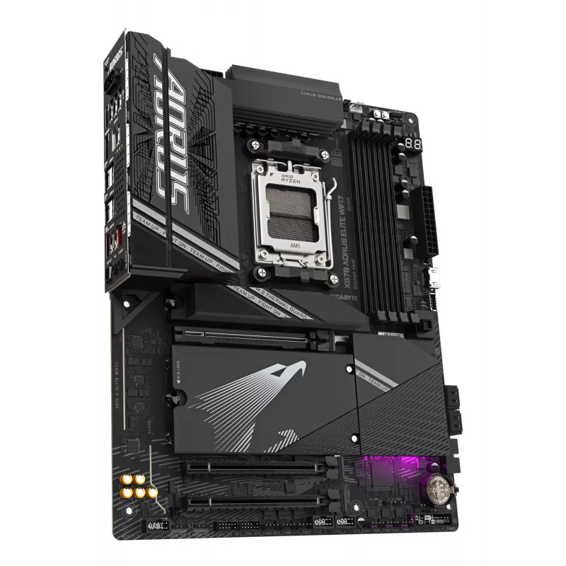 GIGABYTE X870 AORUS ELITE WIFI7 pagrindinė plokštė – palaiko AMD Ryzen 9000 procesorius