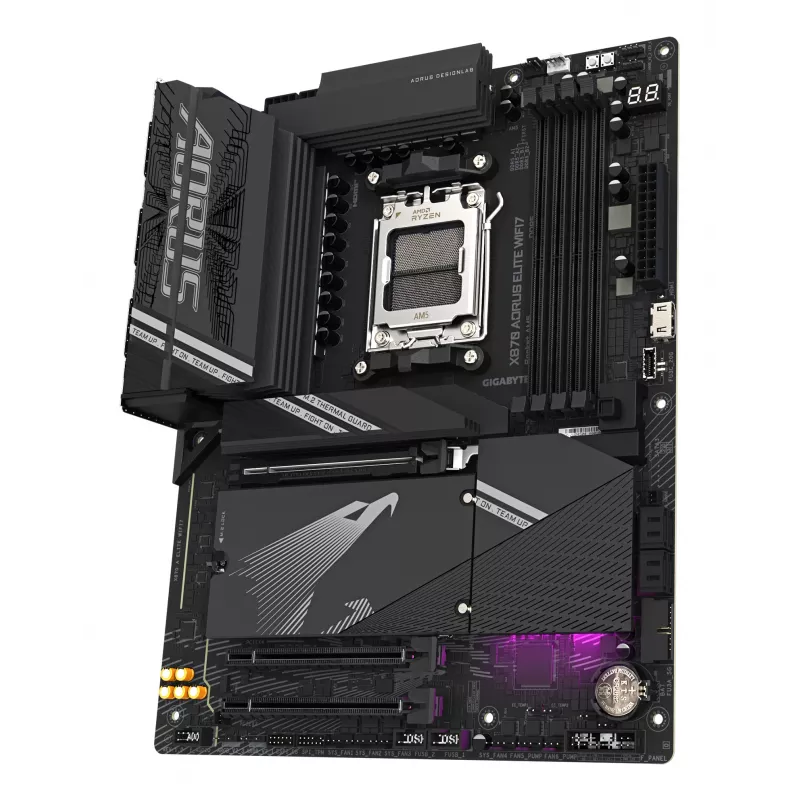 GIGABYTE X870 AORUS ELITE WIFI7 pagrindinė plokštė – palaiko AMD Ryzen 9000 procesorius