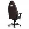 Žaidimų kėdė noblechairs LEGEND – paminkštinta sėdynė, ruda, 520 mm plotis, 132–142 cm aukštis, 150 kg maks.