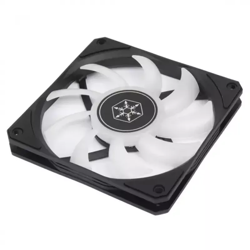 Oro aušintuvas Silverstone Air Slimmer 120 12 cm juodas permatomas
