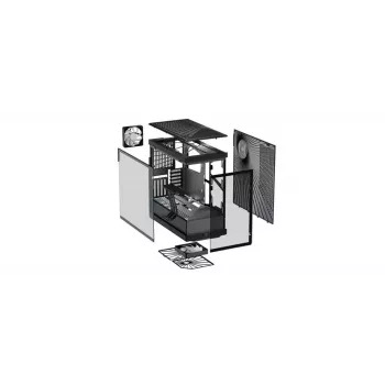 PC korpusas HYTE Y40 Midi Tower Juodas