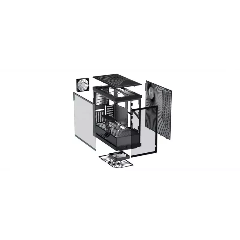 PC korpusas HYTE Y40 Midi Tower Juodas