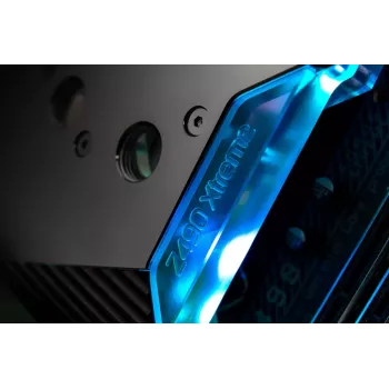 Vandens blokas pagrindinei plokštei EK Water Blocks Akrilas Aliuminis Žalvaris Varis Sidabras Skaidrus