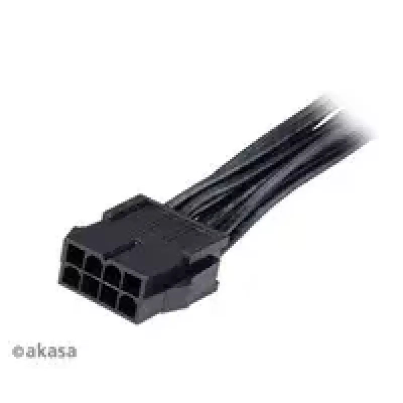 Adapterinis kabelis Akasa AK-CBPW22-15 — 8 kontaktų EPS į 4 kontaktų ATX, 15 cm