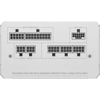 CORSAIR maitinimo blokas RMe Series RM850e - pilnai modulinis, žemo triukšmo ATX - baltas