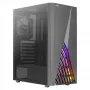 Aerocool DELTABKV1 ATX kompiuterio korpusas RGB priekis Pilnas šoninis langas 12cm ventiliatorius Juodas