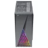 Aerocool DELTABKV1 ATX kompiuterio korpusas RGB priekis Pilnas šoninis langas 12cm ventiliatorius Juodas