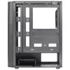 Aerocool DELTABKV1 ATX kompiuterio korpusas RGB priekis Pilnas šoninis langas 12cm ventiliatorius Juodas